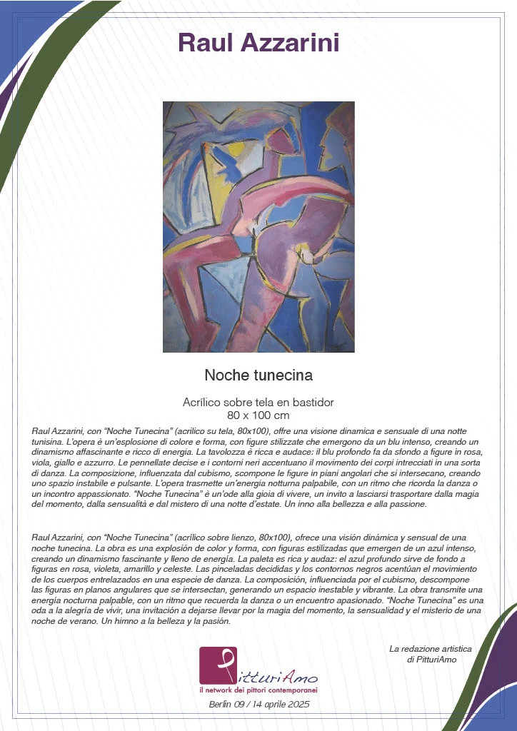 Documento histórico de Noche Tunecina en Berlín
