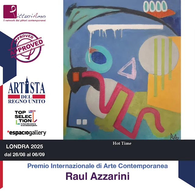 Material oficial de Top Selection London 2025 con la obra Hot Time