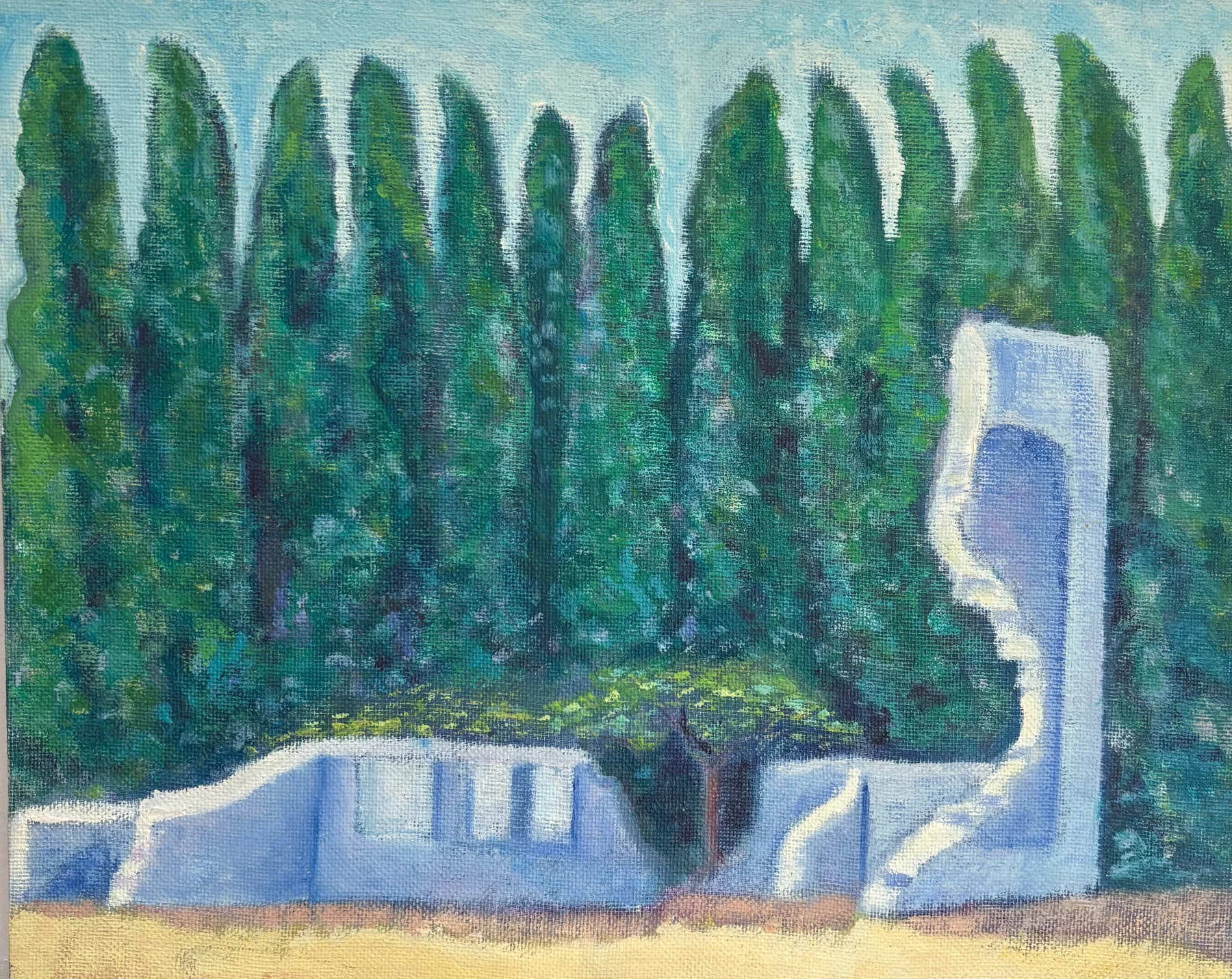Verde y piedra