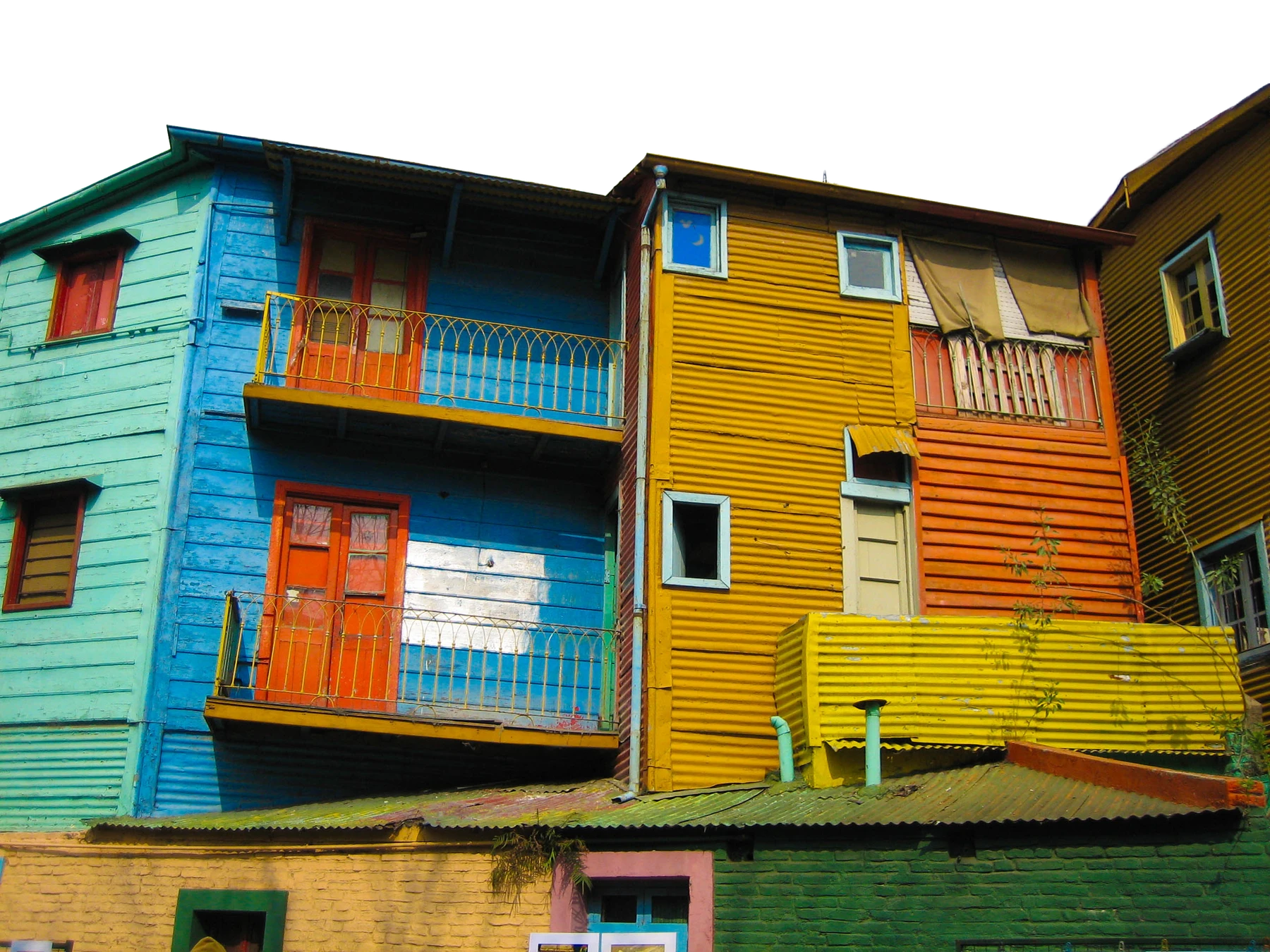 Casas de colores del barrio de La Boca